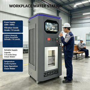 9-Stage RO Filtration Self-Service Water Vending Machine with UV & Ozone Sterilization and Large LCD Screen (24-Hour Operation)